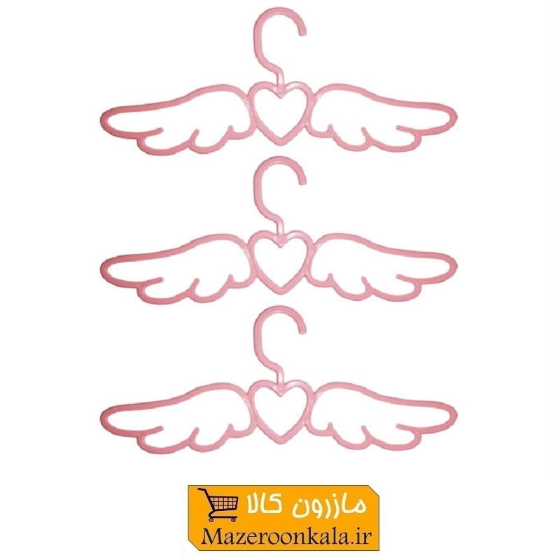 ست چوب رختی و آویز لباس ۳ عددی طرح فرشته  Belmini بلمینی PCL-005