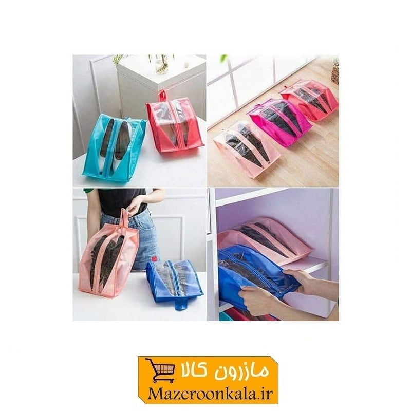جا کفشی و کاور کفش پارچه ای زیپ دار HJF-002