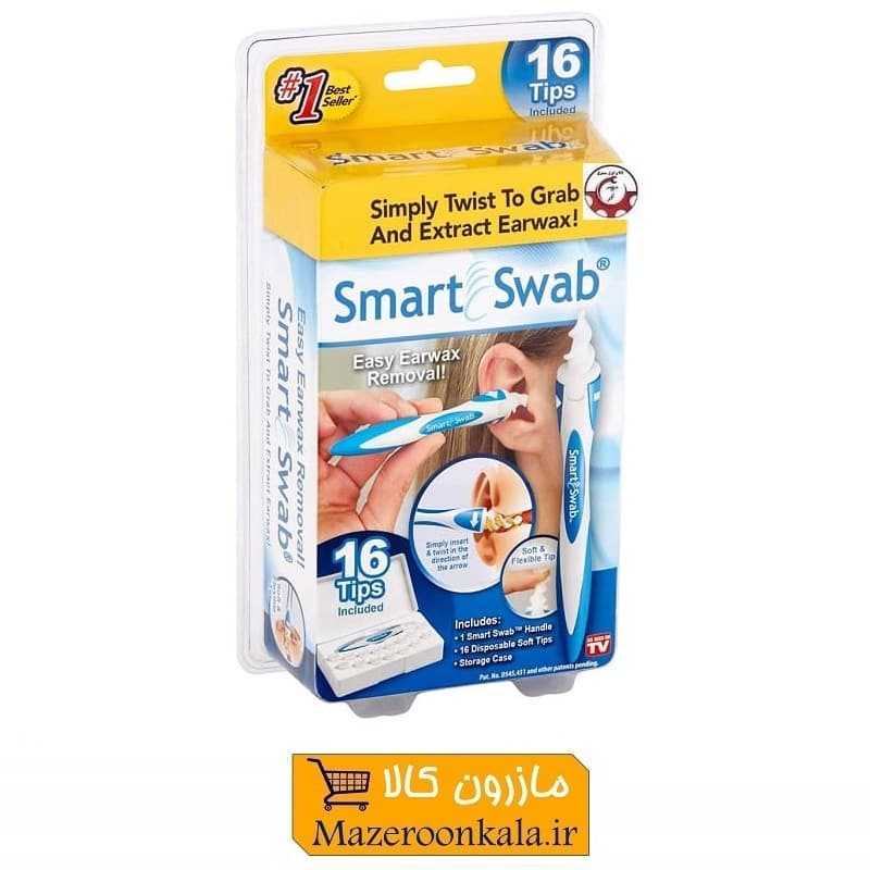 گوش پاک کن و جرم گیر Smart Swab با 16 سری یدکی ZGP-003