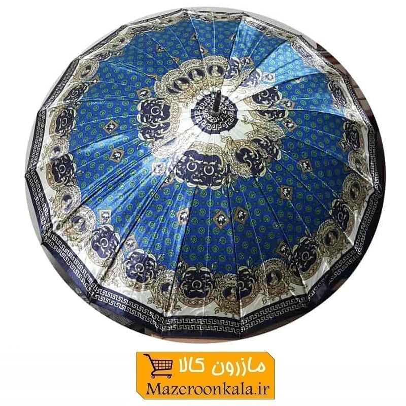 چتر زنانه نقش دار طرح A دسته عصایی ۱۶ فنر HCH-008
