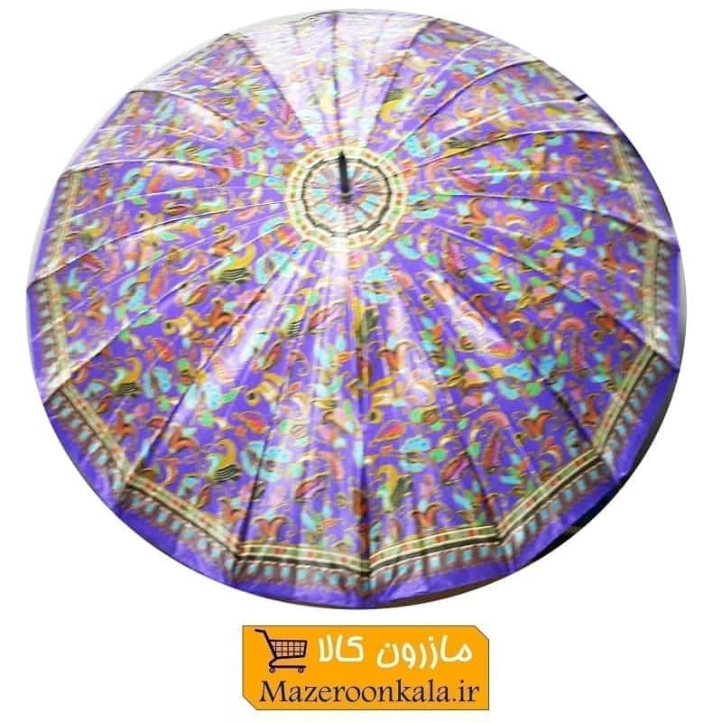 چتر زنانه نقش دار طرح D دسته عصایی ۱۶ فنر HCH-029