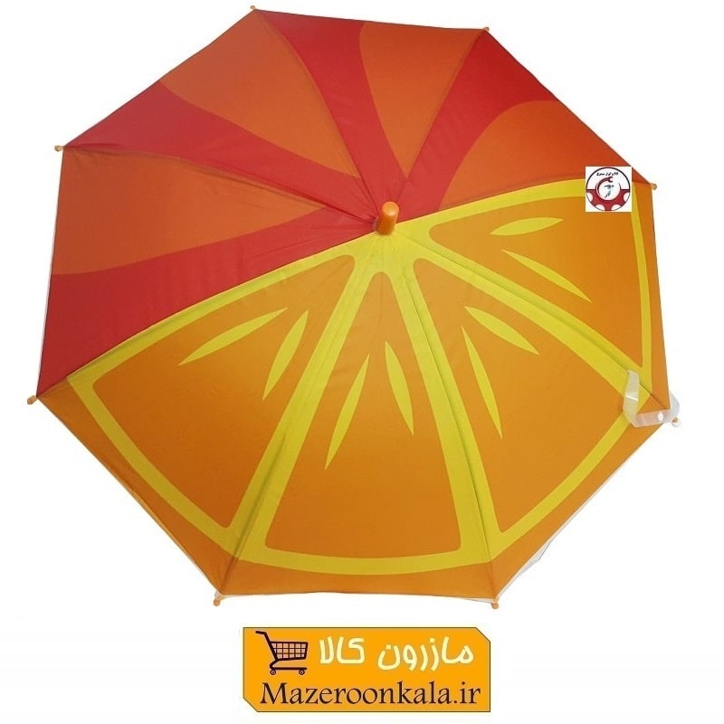 چتر بچه گانه طرح میوه مدل C پرتقال دخترانه و پسرانه 8 فنر HCH-043