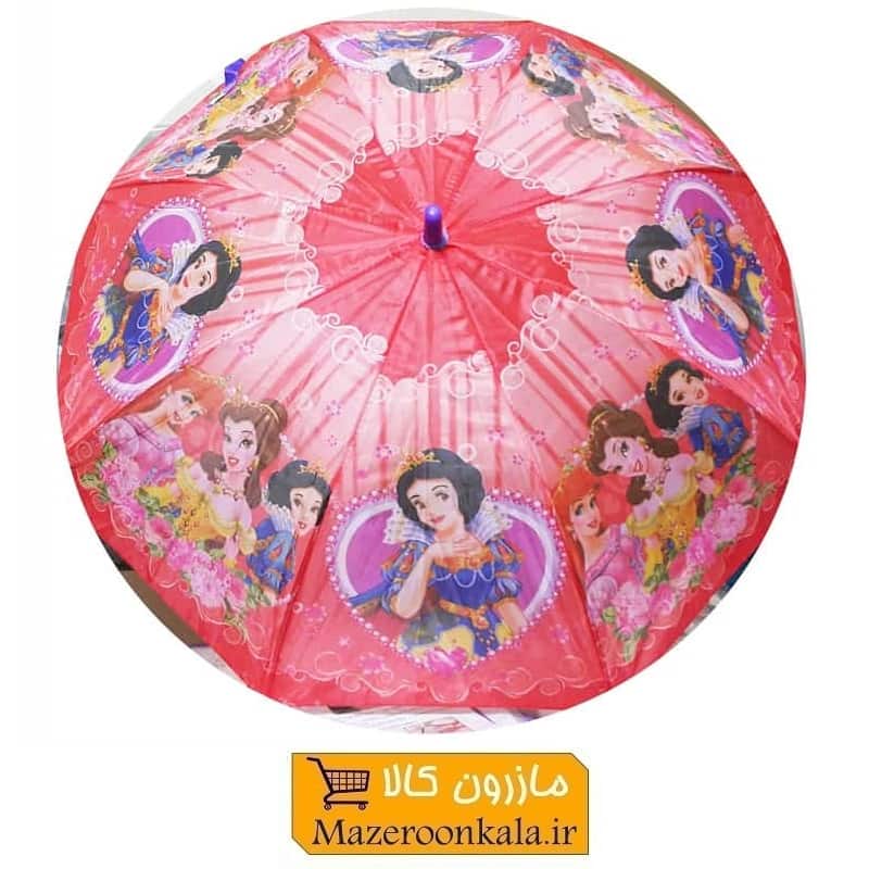 چتر دخترانه کارتونی سفید برفی Snow White فنر مشکی HCH-031