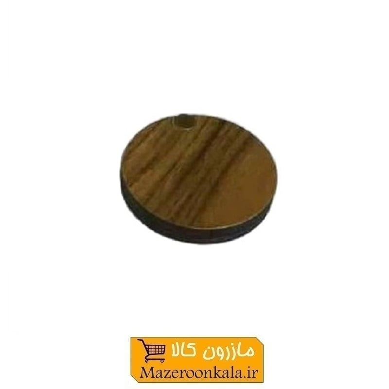 آینه جیبی چوبی گرد طرح چوب فروش تکی و جینی ZAY-013