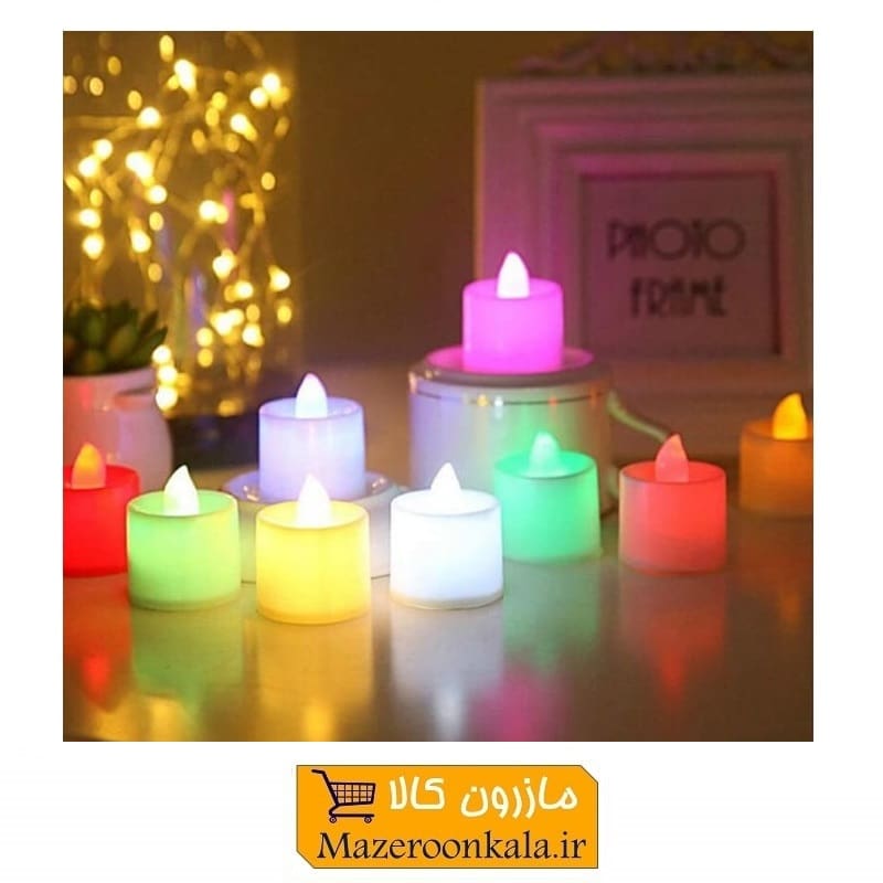 شمع ال ای دی LED تزئینی رنگی برای تولد و مراسم ELU-009