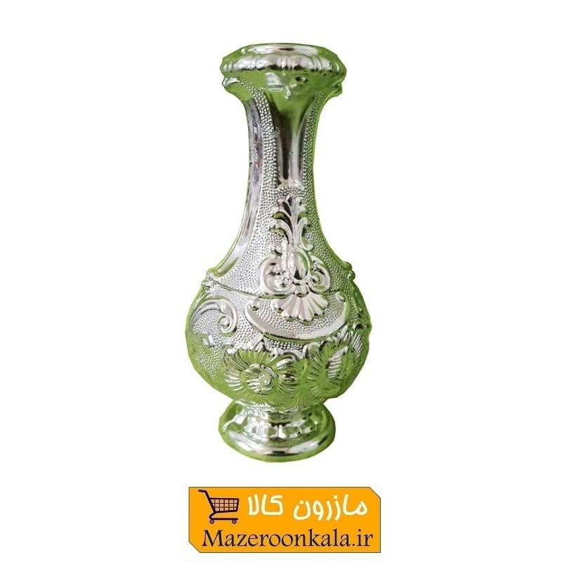 گلدان پلاستیکی نقره ای ارتفاع ۱۵ سانت HGD-006