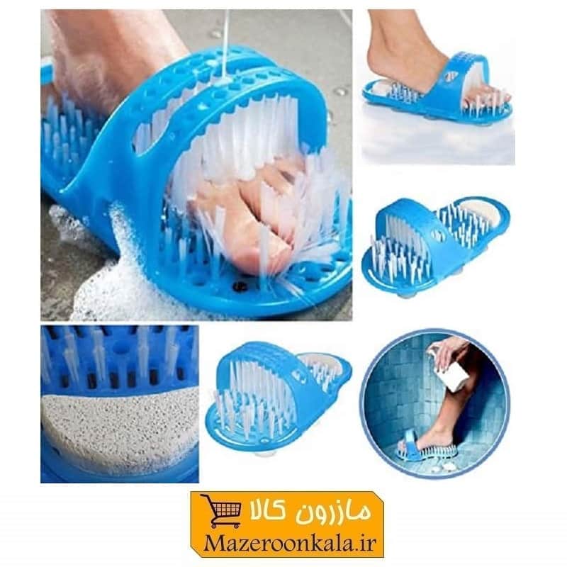دمپایی ماساژور و شوینده حمام Easy Feet ایزی فیت چسبونک و جعبه دار ZMS-001