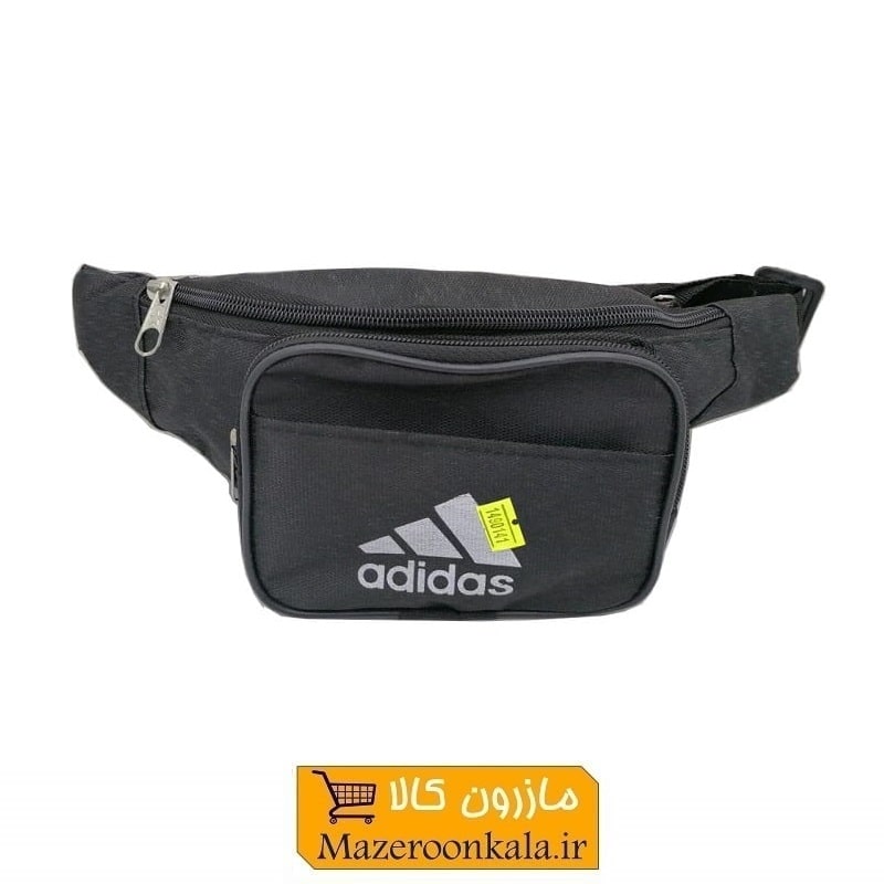 کیف کمری برزنتی ۳ زیپ مشکی جیب دار Adidas آدیداس CKF-006