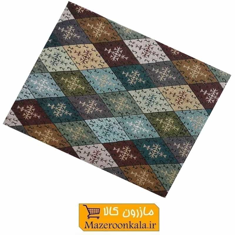 زیر سفره ای پارچه ای طرح سنتی مدل E سایز ۶ نفره HZA-012