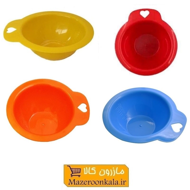 کاسه رنگ مو پلاستیکی مدرج و دسته قلبی ZGM-002