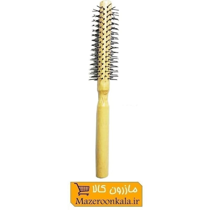 برس پیچ مو گرد با سوزن سیمی و دسته چوبی خارجی ZBS-005