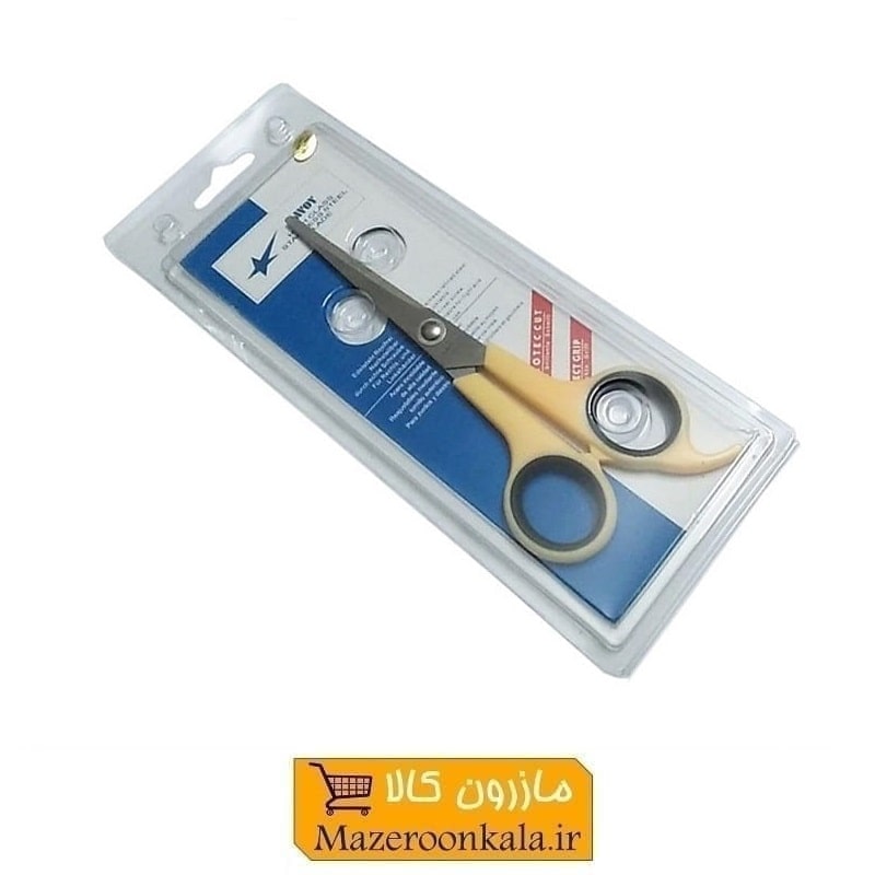 قیچی آرایشی  یا آرایشگری کات تک دم Savoy ساووی ۱۸ سانت زرد HGC-002-1