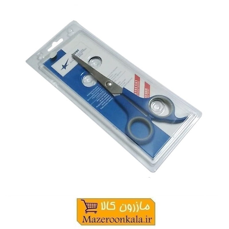 قیچی آرایشی  یا آرایشگری کات تک دم Savoy ساووی ۱۸ سانت آبی HGC-002-4