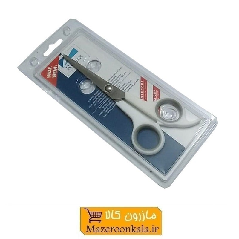 قیچی آرایشی  یا آرایشگری کات تک دم Relax ریلکس ۱۸ سانت سفید HGC-012-3