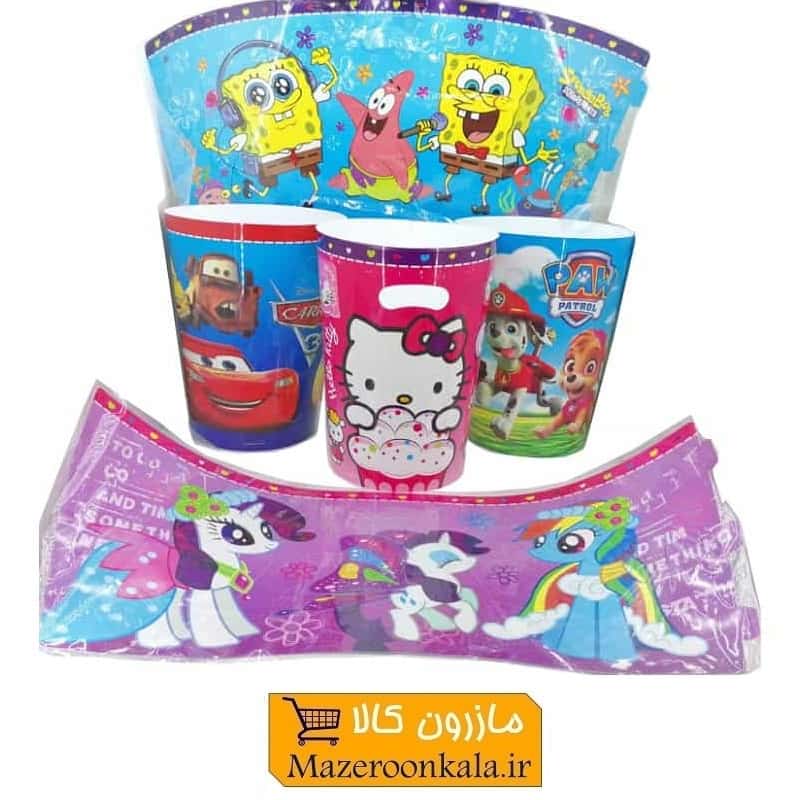 سطل زباله اتاق کودک با طرح های کارتونی PST-003