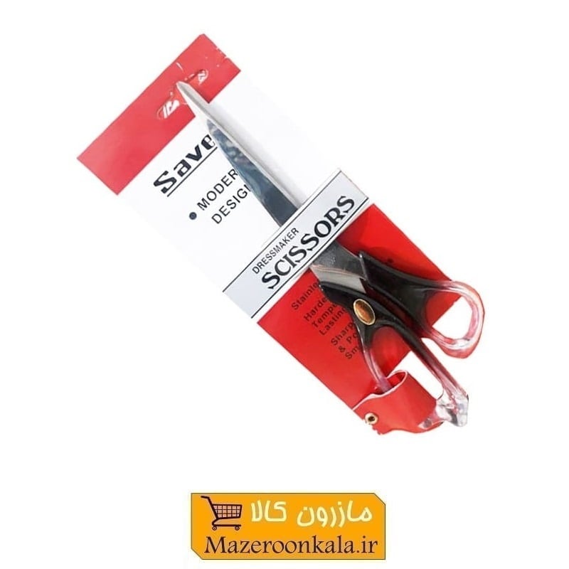 قیچی خیاطی ساوی Savey دسته عسلی بزرگ کارت قرمز HGC-022