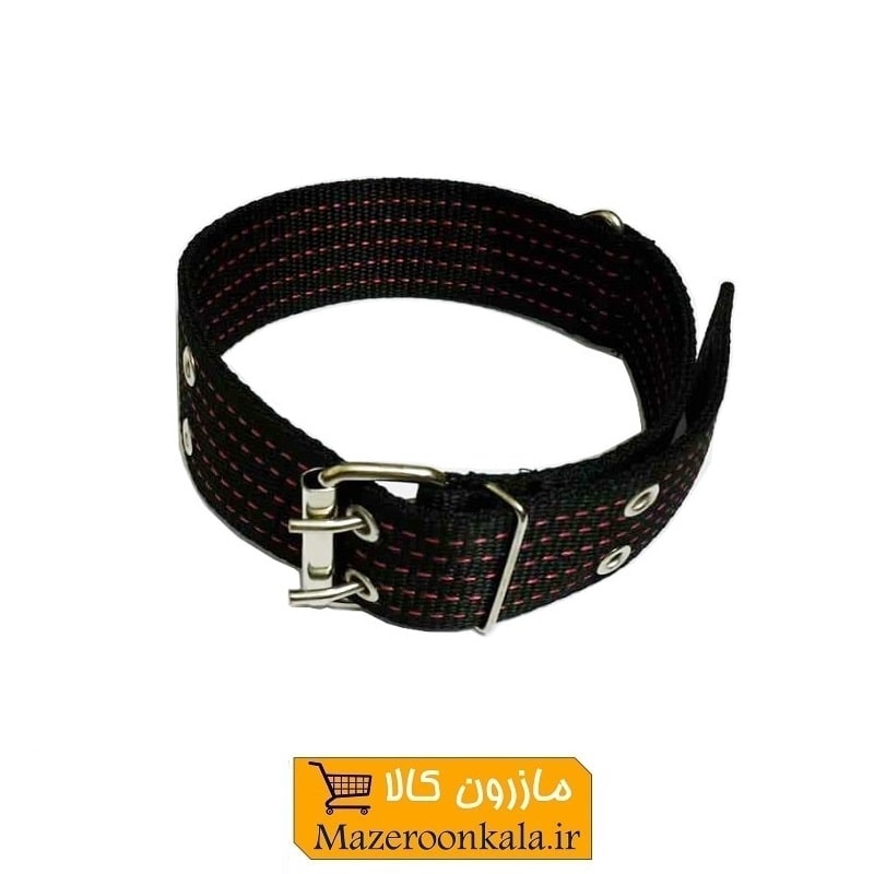 قلاده گردنی سگ برزنتی بزرگ و پهن عرض 5 سانت رنگ مشکی HPS-009G