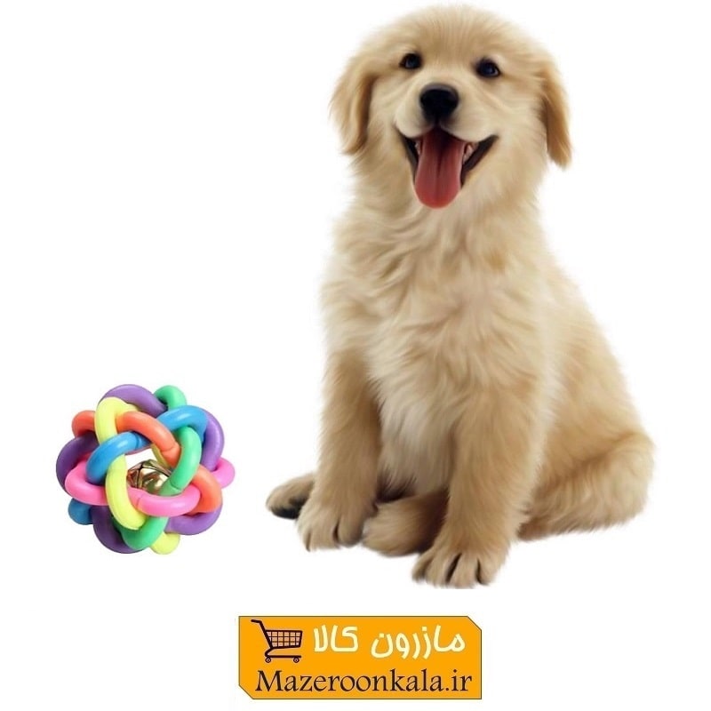 اسباب بازی حیوانات هپی پت توپ رنگین کمان HPS-019