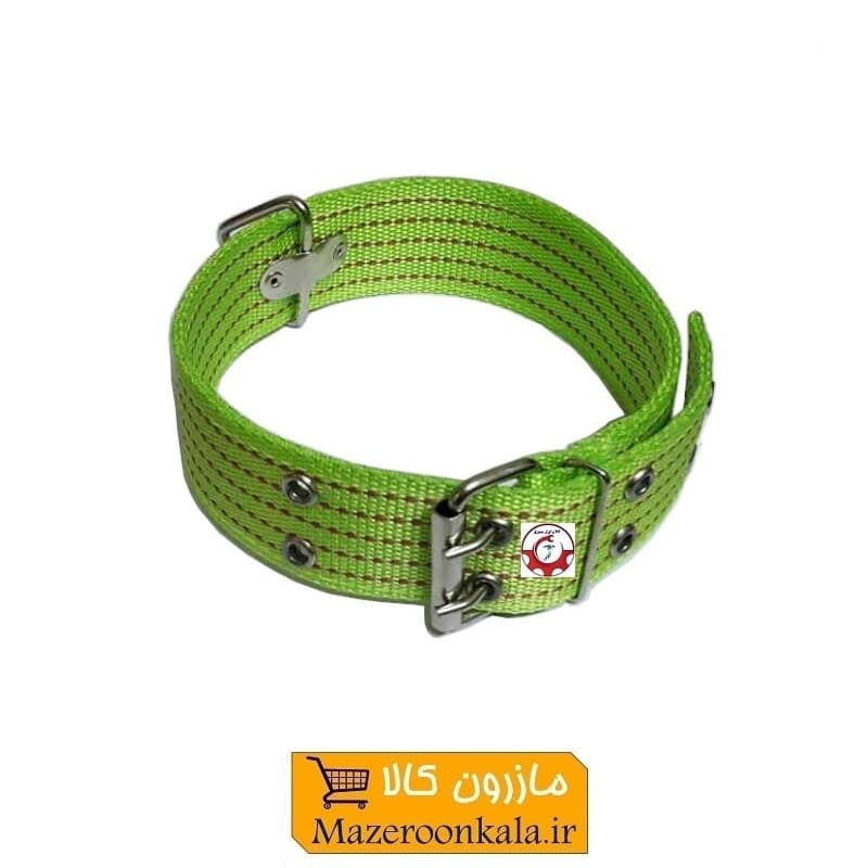 قلاده گردنی سگ برزنتی بزرگ و پهن  عرض 5 سانت رنگ سبز HPS-009A