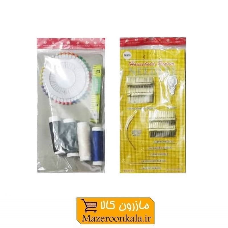 ست نخ ۴ عددی و سوزن با متر دو طرفه HNS-002