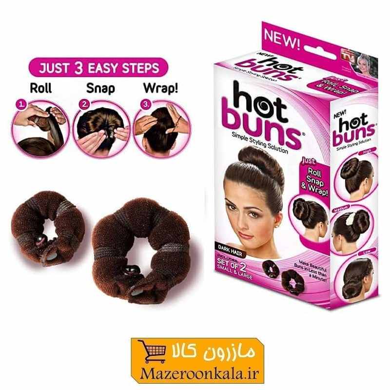 کش و تل مو زنانه هات بانز Hot Buns ست ۲ عددی ZMO-012
