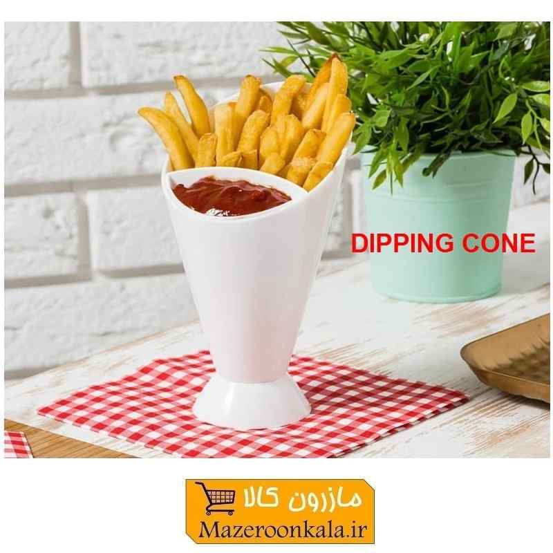 کاپ سرو سیب زمینی، بستنی و دسر Dipping Cone پلاستیکی HZF-019