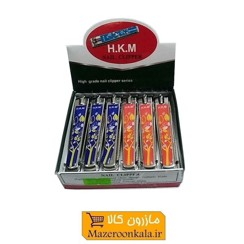 ناخن گیر استیل HKM سوهان دار گل دار ۸ سانت ZNG-009