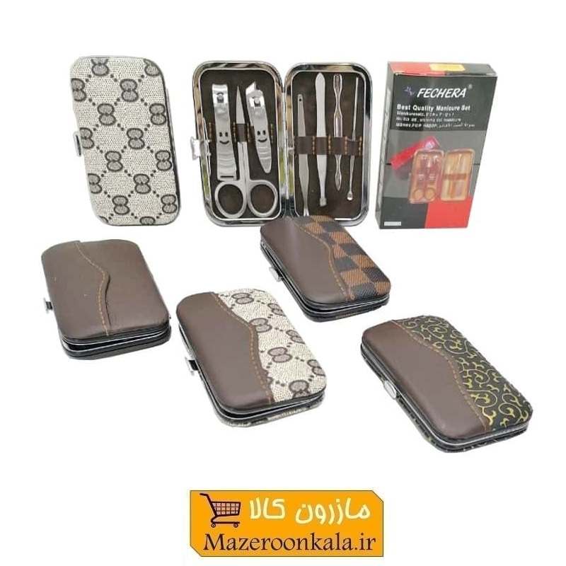 ست ناخن گیر و مانیکور ۷ تکه جعبه دار تیتانیوم ZMC-003