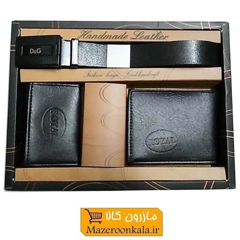 ست کمربند، کیف و جاکارتی مردانه جعبه دار CKB-003