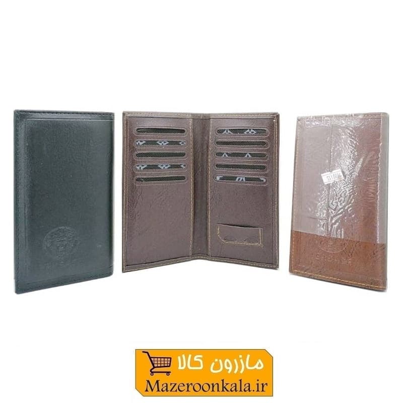 کیف پول مردانه جاکارتی دار کتابی بلند Versace ورساچه HKF-034