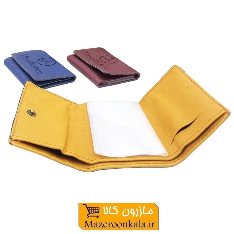 جلد عابر ۸ برگ دکمه مخفی با جا پولی رنگی HKF-033