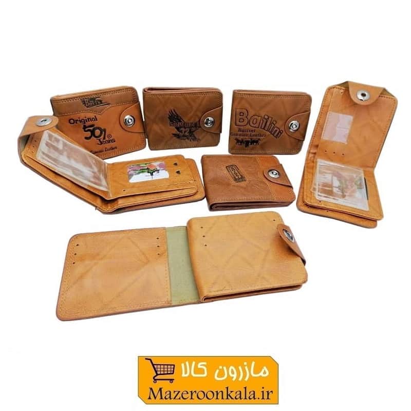 کیف پول مردانه مگنتی جا کارتی دار Caspian کاسپین با چرم خارجی HKF-019