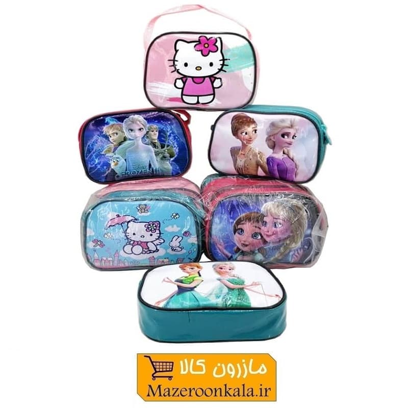 کیف دخترانه ورنی طرح کارتونی دسته دار ۱۶ سانت HKF-045