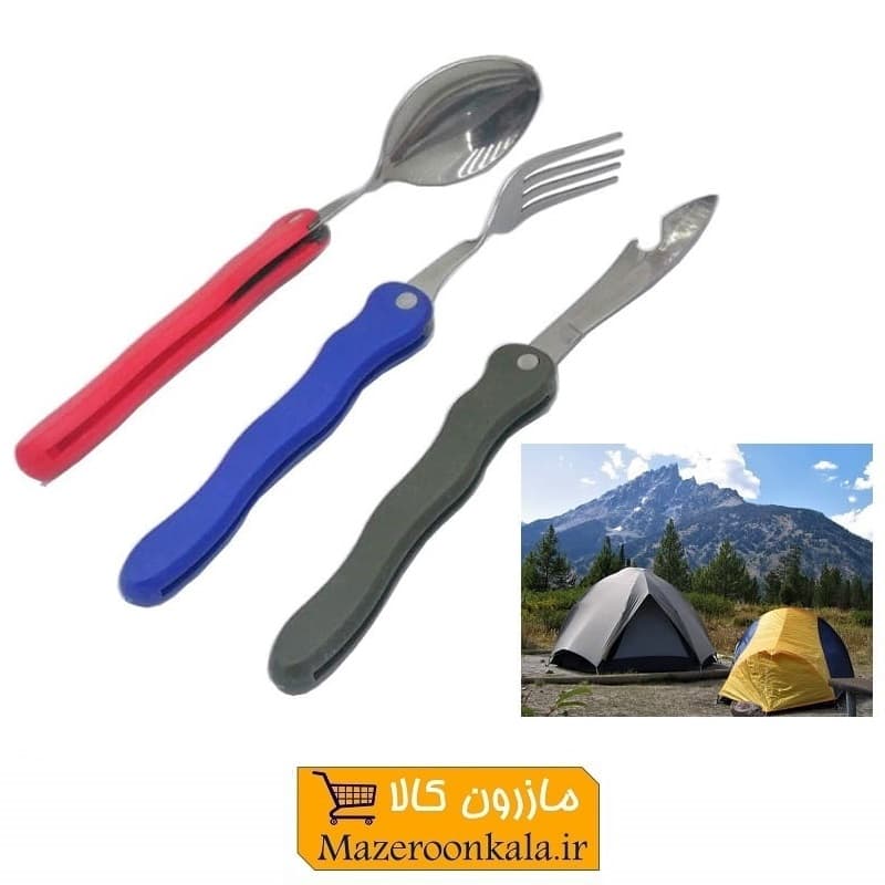 ست قاشق، چنگال و چاقو کوهنوردی و سفری تاشو HSG-003