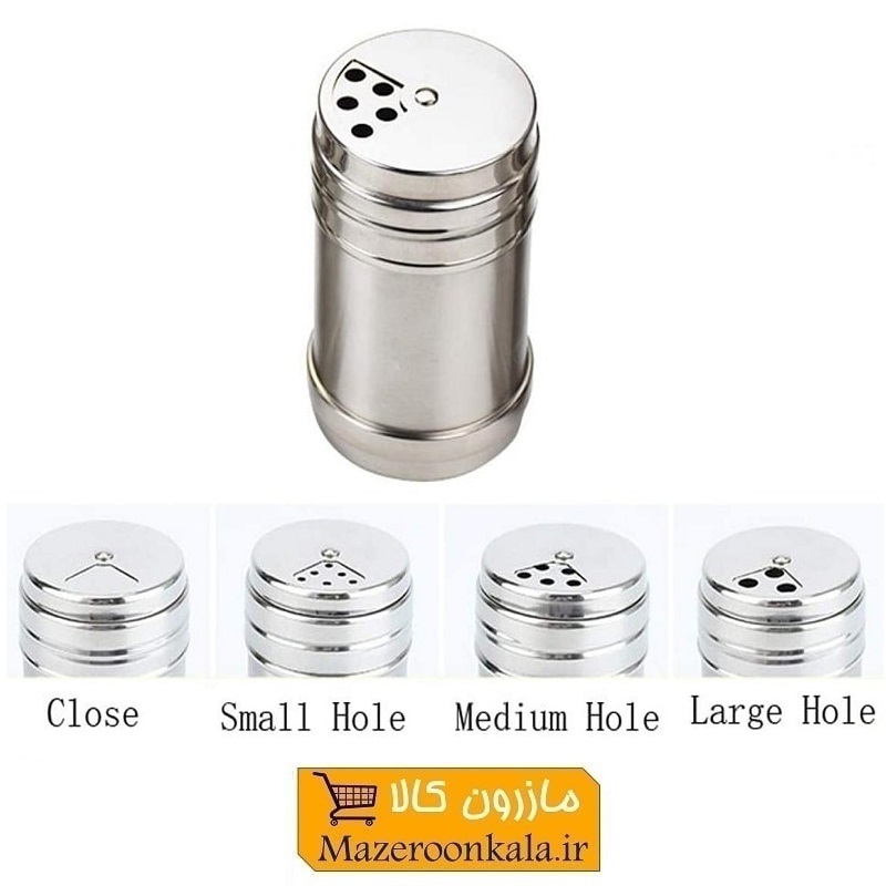 نمکدان و فلفل پاش استیل خارجی  HZF-015