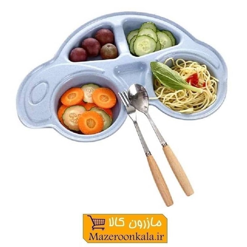 بشقاب غذا و میوه کودک Vintage وینتیج طرح ماشین OBG-001