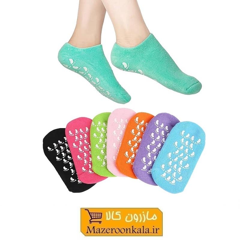 جوراب طبی سیلیکونی نرم کننده و رفع ترک پا SOO-027