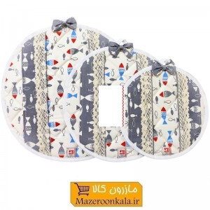 ست دم کنی 3 تکه برند ماندگار پارچه ای طرح متنوع SOO-096