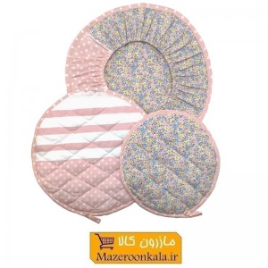 ست دم کنی 3 تکه برند ماندگار پارچه ای طرح متنوع SOO-096