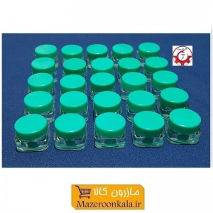 ظرف تستر و قوطی کریستال کرم و ژل مکعب ۵ گرم فروش تک و تعداد PZJ-009