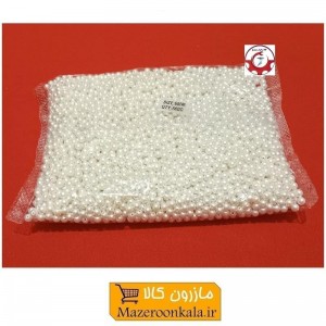 مروارید پلاستیکی سایز 6 رنگ شیری فروش وزنی و کیلویی HPL-506
