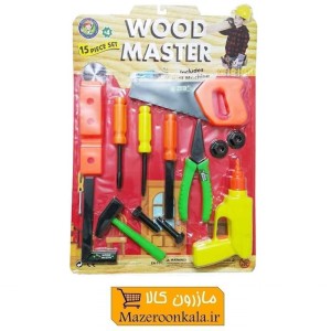 ست ابزار اسباب بازی نجاری کودکان ۱۵ عددی سایز بزرگ TAB-004
