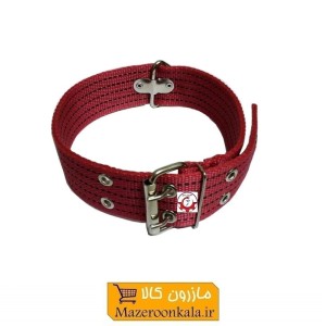 قلاده گردنی سگ برزنتی بزرگ و پهن عرض 5 سانت رنگ قرمز HPS-009D