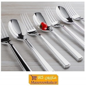 قاشق و چنگال پلاستیکی و لاکچری یکبار مصرف متالایز سیدنی طب پلاستیک 20 عددی HZY-099