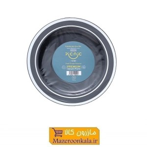 پیش دستی پلاستیکی یکبار مصرف الماس دور متالایز طب پلاستیک 6 عددی HZY-102