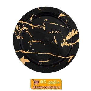 بشقاب پلاستیکی یکبار مصرف ماربل طب پلاستیک 6 عددی HZY-112