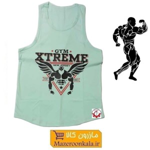 رکابی بدنسازی مردانه Gym Xtreme اکستریم جیم رنگ فیلی VLV-002A
