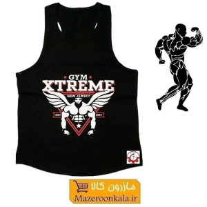 رکابی بدنسازی مردانه Gym Xtreme اکستریم جیم رنگ مشکی VLV-002E