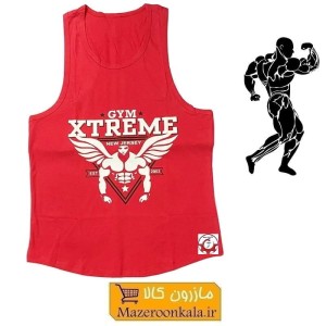 رکابی بدنسازی مردانه Gym Xtreme اکستریم جیم رنگ قرمز VLV-002F