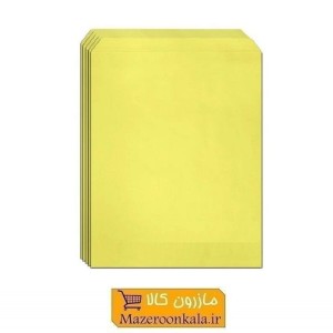 پاکت اداری مقوایی ساده سایز A4 رنگ زرد 25 عددی OPK-027